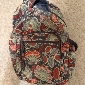 Vera Bradley Floral Backpack - Red, Green, Blue